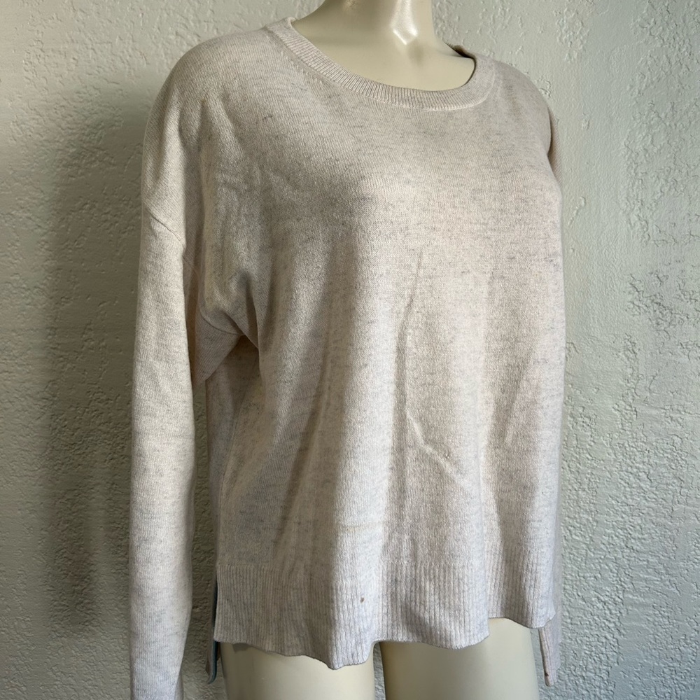 AQUA 100% cashmere boxy sweater LARGE as is